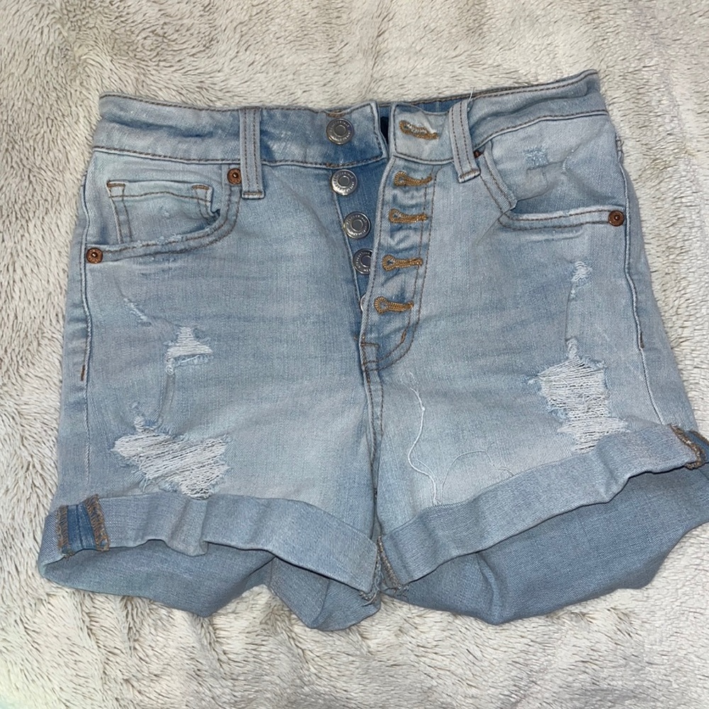 Aeropostale super high rise midi shorts in size 0.